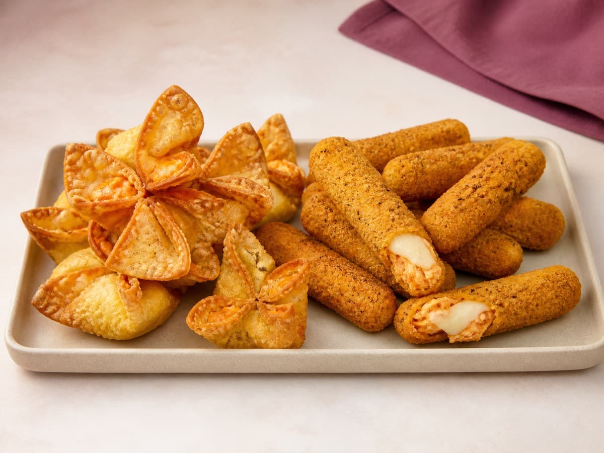 Representative image of Buffalo Chicken Rangoon and Mozzarella Sticks