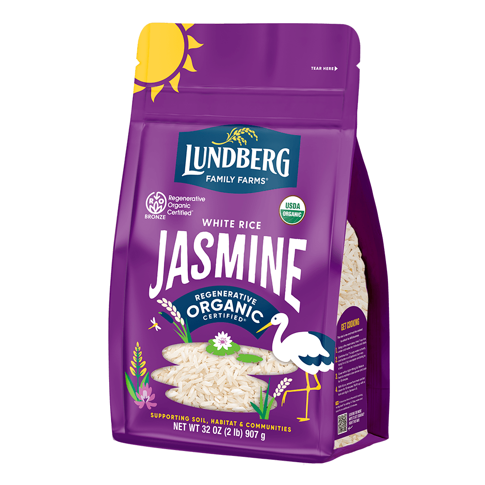 Lundberg Organic Jasmine White Rice product package