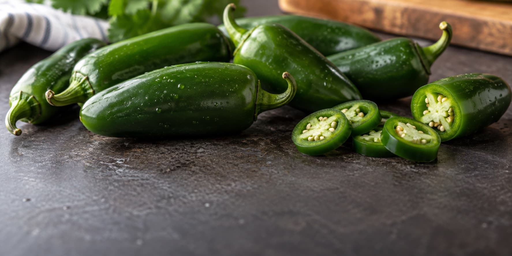 Representative photo of fresh jalapeños